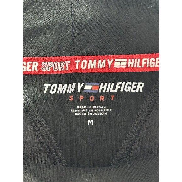 Tommy‎ Hilfiger Sweater Womens Medium Black Pullover Fleece Henley Outdoor Gorp - Picture 3 of 7